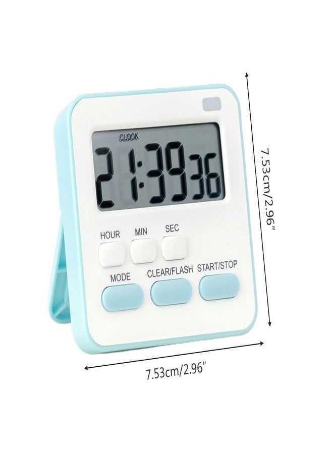 Topinon Digital Kitchen Timer & Stopwatch, Countdown Large Digits, Loud Alarm, Magnetic Stand Round, for Cooking | Baking | Kids Study Teacher Shower Bathroom Oven Round Back Stand Hanging Hole - Image 2
